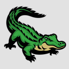 Mascot logo of Green Crocodile