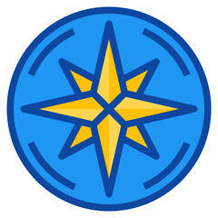 compass two tone icon