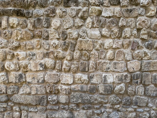 stone masonry created by hand and human power
