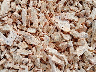 Dried sago. Sago texture background (Metroxylon sagu). Abstract background.