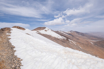 Fototapeta na wymiar Ighil M'Goun, 4,071 meters, Atlas mountain range, morocco, africa