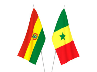 Bolivia and Republic of Senegal flags