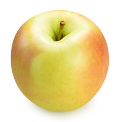 Fresh Yellow Apple Isolated on White with clipping path, Japanese Green Orin Apple isolated on white background.