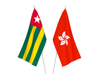 Hong Kong and Togolese Republic flags