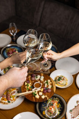 Merry Christmas. family dinner on holidays
