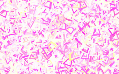Light Pink, Yellow vector pattern with random forms.