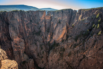 Morning Light on the Canyon Formations, Black Canyon of the Gunnison National Park, Colorado