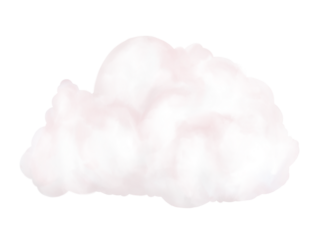 realistic watercolor cloud isolated on transparency background ep11