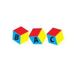 Organic Children's Toys Blocks Illustration