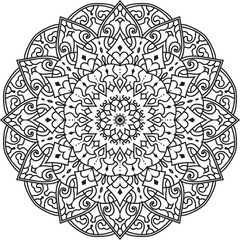 Anti-stress coloring book page for adults Anti-stress coloring book page for adults. Hand drawn illustration