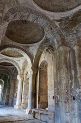 The interior of old St. Nicholas church in ancient Myra. Territory of modern Demre city, Antalya province, Turkey