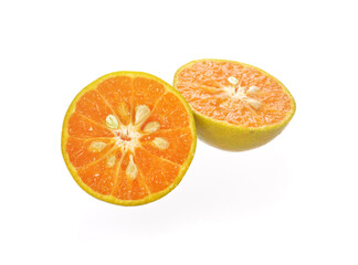 tangerines isolated on white background
