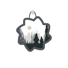 aesthetic frame dusk in the forest natural dark tree nature collection