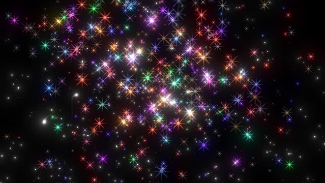 4k animated abstract background imitating sparklers