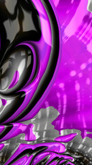 Obraz premium Artistic and imaginative digitally designed abstract 3D fractal background