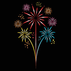 fireworks in the sky