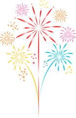 fireworks in the sky