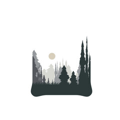 dusk in the forest natural dark tree nature collection