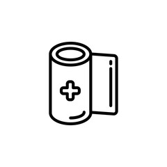 bandage vector icon. medicine icon outline style. perfect use for logo, presentation, website, and more. simple modern icon design line style