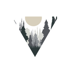 dusk in the forest natural dark tree nature collection set