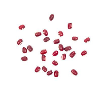 Azuki Bean or Red Bean Seeds Top View on transparent png