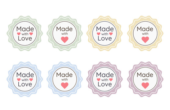 Thank you for your order. Set of stamps made with love product