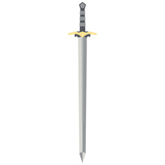 Sword Two Handed Two Side Sharp Swords Samurai Knight Weapon