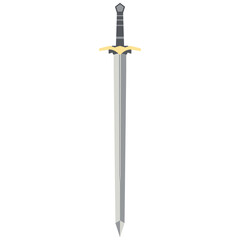 Sword Two Handed Two Side Sharp Swords Samurai Knight Weapon