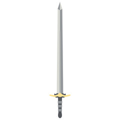 Sword Two Handed Two Side Sharp Swords Samurai Knight Weapon
