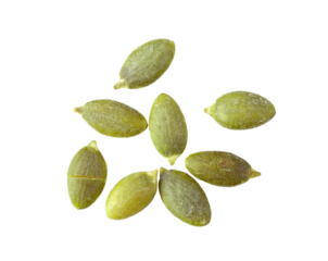 Pumpkin seeds isolated on transparent png