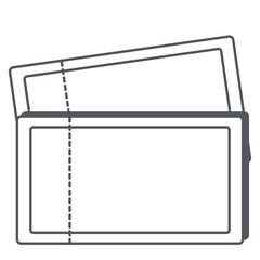 Sticker Ticket Bullet Journal Line Art