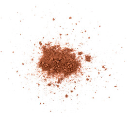 Fototapeta pile cocoa powder isolated on transparent png obraz