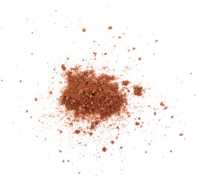 pile cocoa powder isolated on transparent png