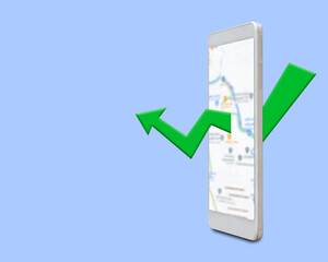 Mobile Navigation Concept Background