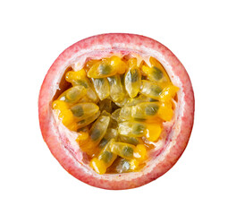 half passion fruit on transparent png