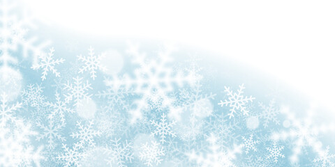 Christmas Snowflakes Isolate Transparent PNG Curved Border For White Background