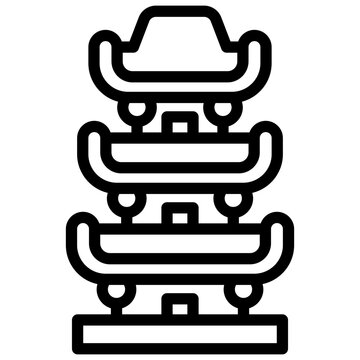 recommend clip art: temple outline icon