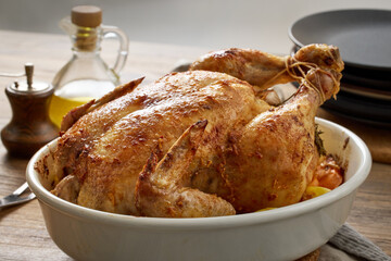 roasted chicken and vegetables