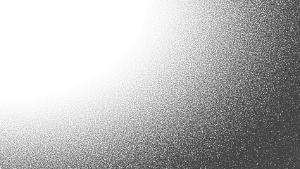 Black Noise Stipple Dot Work Halftone Gradient Isolated PNG Smooth Rounded Border