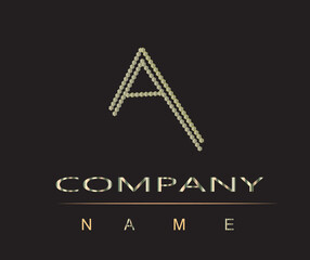 letter a logo design new modern