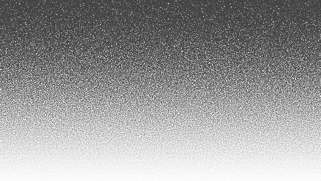 Black Noise Stipple Halftone Gradient Isolated PNG Distressed Textured Grunge Background