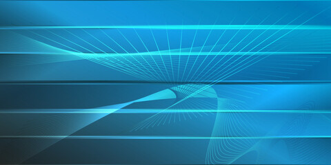 Abstract wavey blue pattern background. Blue abstract vector long banner. Social media cover and web banner template