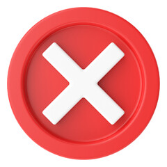 Cross sign. 3D illustration.