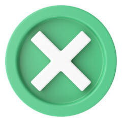 Obraz premium Cross sign. 3D illustration.