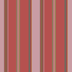 Pin strip effect wallpaper illustration in various shades of red and pink. Warm tone stripe fabric pattern vector.