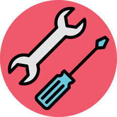 Repairing Tools Vector Icon
