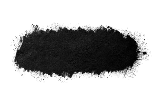 Ink splashes isolated transparency background.