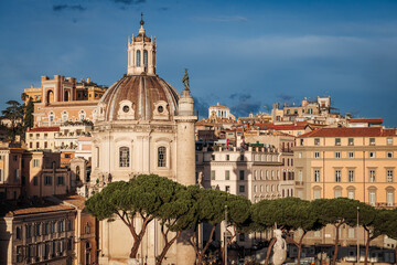 Fototapeta na wymiar Rome, Italy- November 2022: The beautiful architecture of