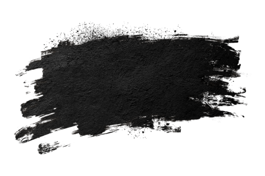 Ink splashes isolated transparency background.