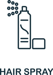 Fototapeta premium Hair Spray icon. Monochrome simple Barber Shop icon for templates, web design and infographics